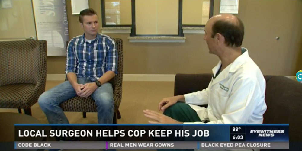 Sweaty Palms Story Surgery Saves Cop